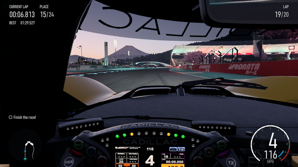 Forza Motorsport driver seat