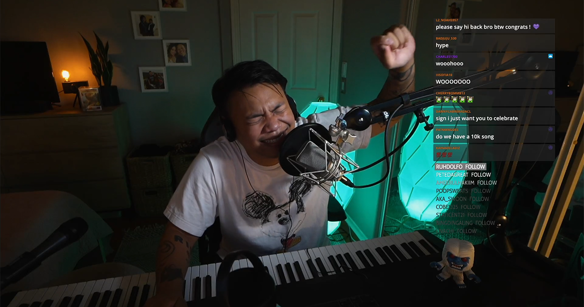 Read more about the article Get This Man A Folgers Sponsorship – Musician AJ Rafael Hits 10k Followers On Twitch