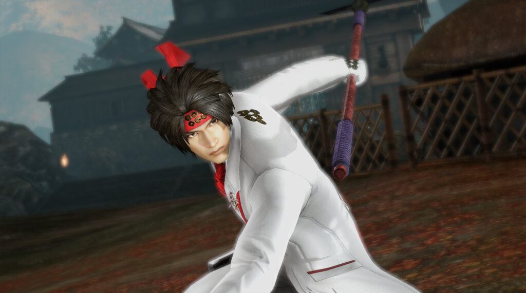 Samurai Warriors 4 DX ready stance in white outfit